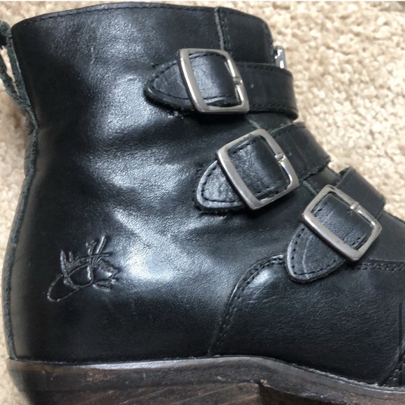 John Fluevog Jack Idol buckle women’s leather boots sz 7 gently used - Picture 12 of 14